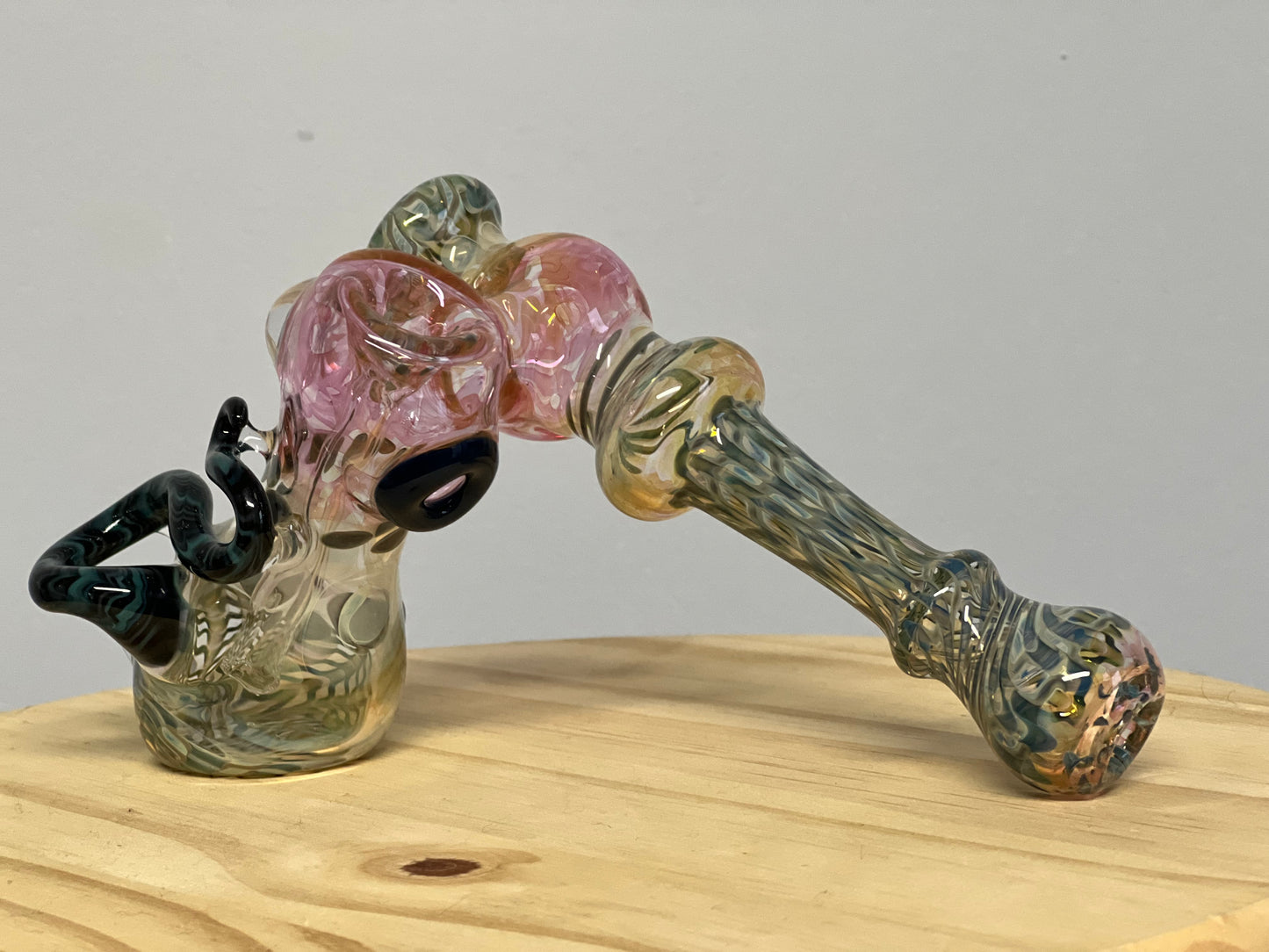 Strawberry John Fume and Color Sidecar 8" Bubbler