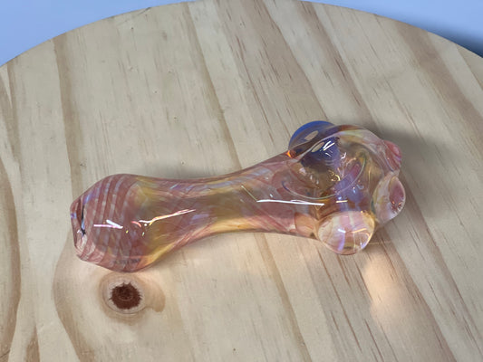 Strawberry John 2x Layer Fume on Clear 4.5" Handpipe