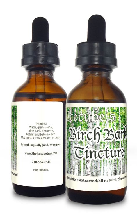 Icecube Herbals Birch Bark Tincture 2oz