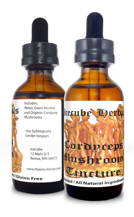 Icecube Herbals Cordyceps Mushroom Tincture 2 oz