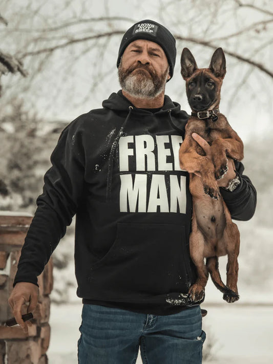 Lions Not Sheep - Free Man Hoodie