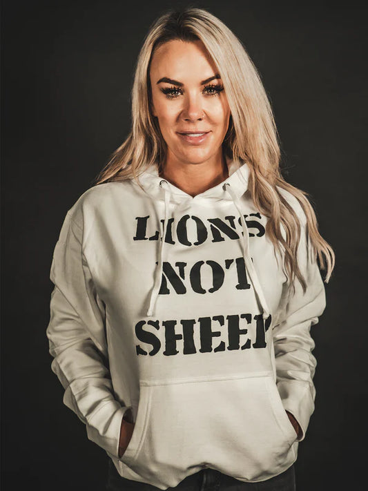 Lions Not Sheep - Lions Not Sheep Hoodie - White