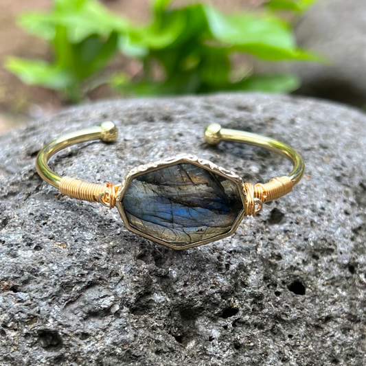 Moon Child Third Eye Bangle Labradorite