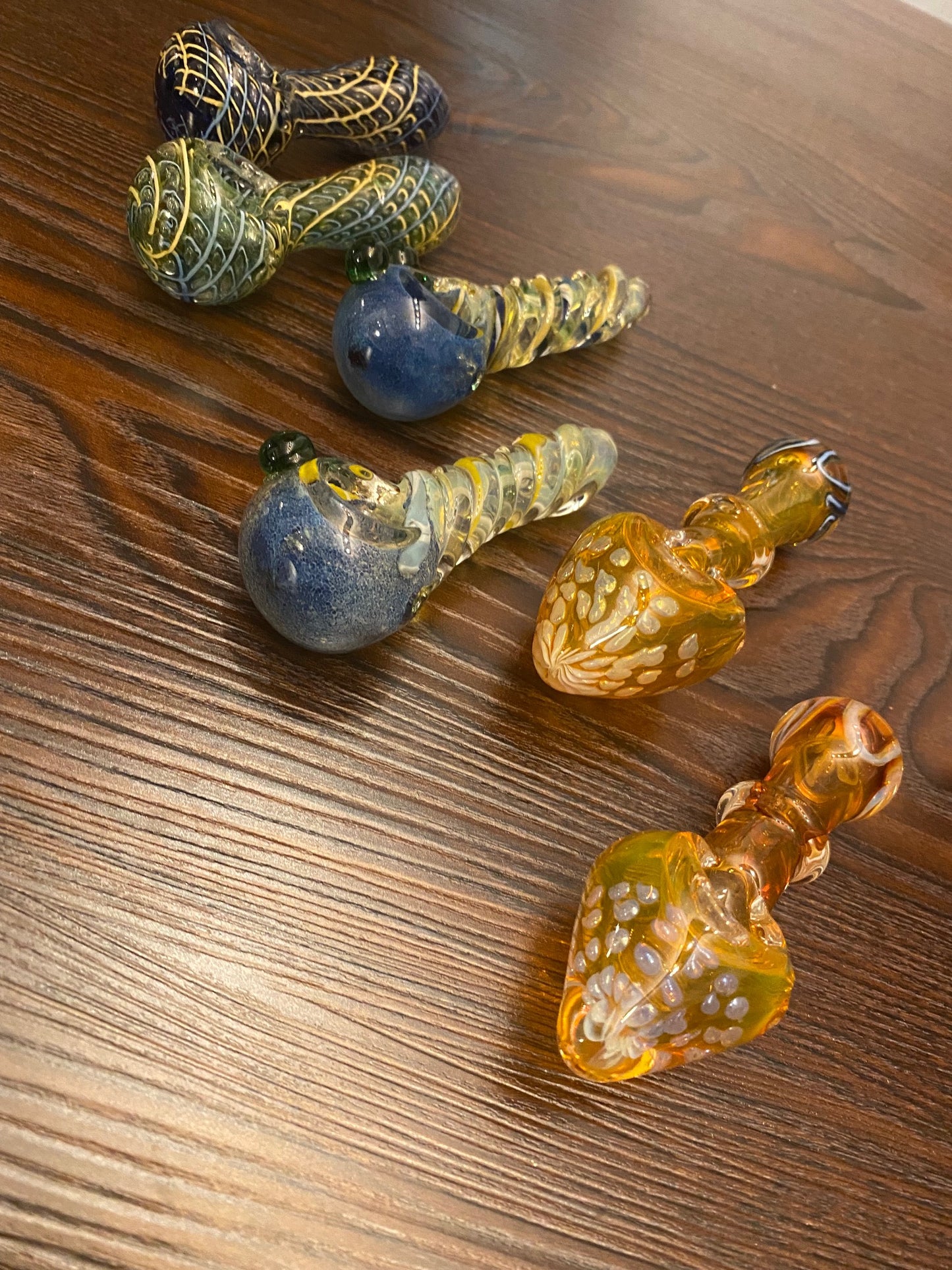 3.5" Honeycomb / Fumed / Peanut Hand Pipe