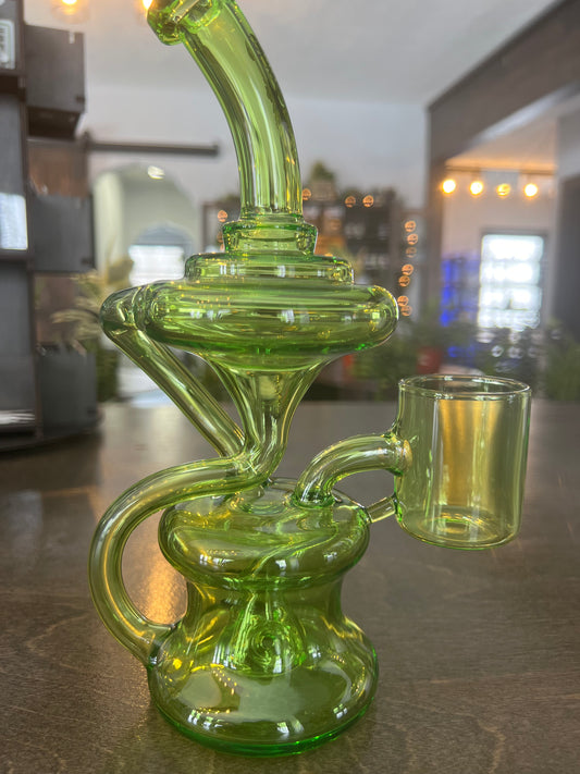 8.5" Crystal Glass Tornado Proxy Recycler