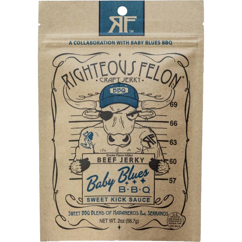 Righteous Felon Craft Jerky - Baby Blues BBQ