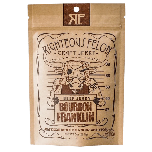 Righteous Felon Craft Jerky - Bourbon Franklin