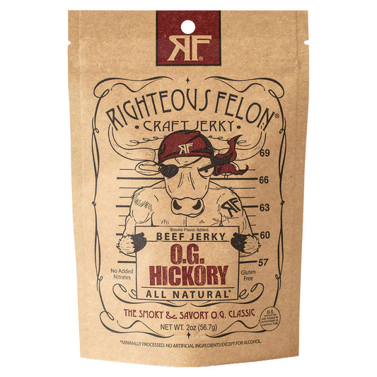 Righteous Felon Craft Jerky - OG Hickory