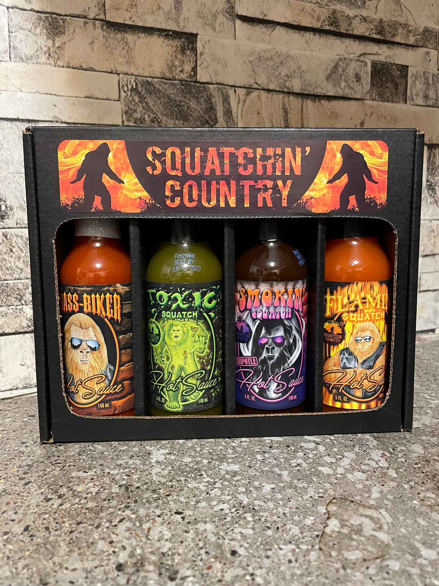 Squatchin' Country Hot Sauce 4PK Gift Set