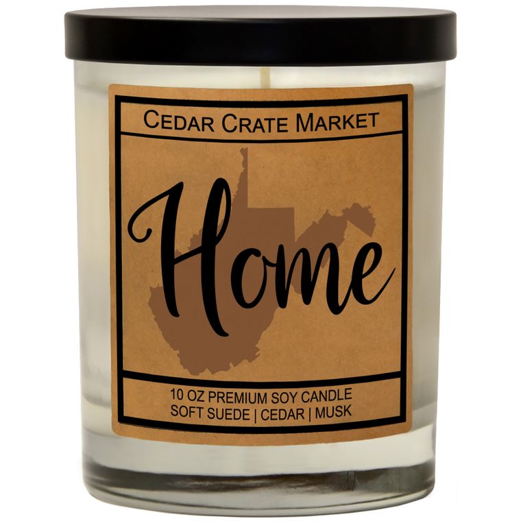 State Pride Home Kraft Candles, 100% Soy Wax