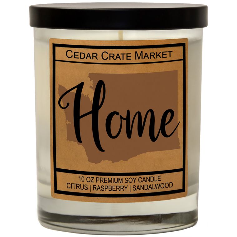 State Pride Home Kraft Candles, 100% Soy Wax