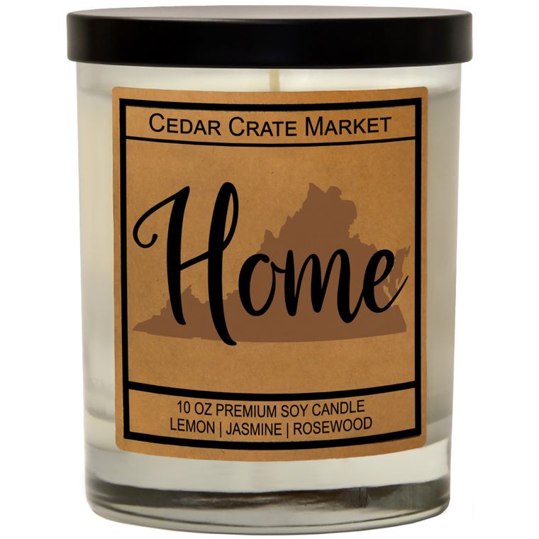 State Pride Home Kraft Candles, 100% Soy Wax