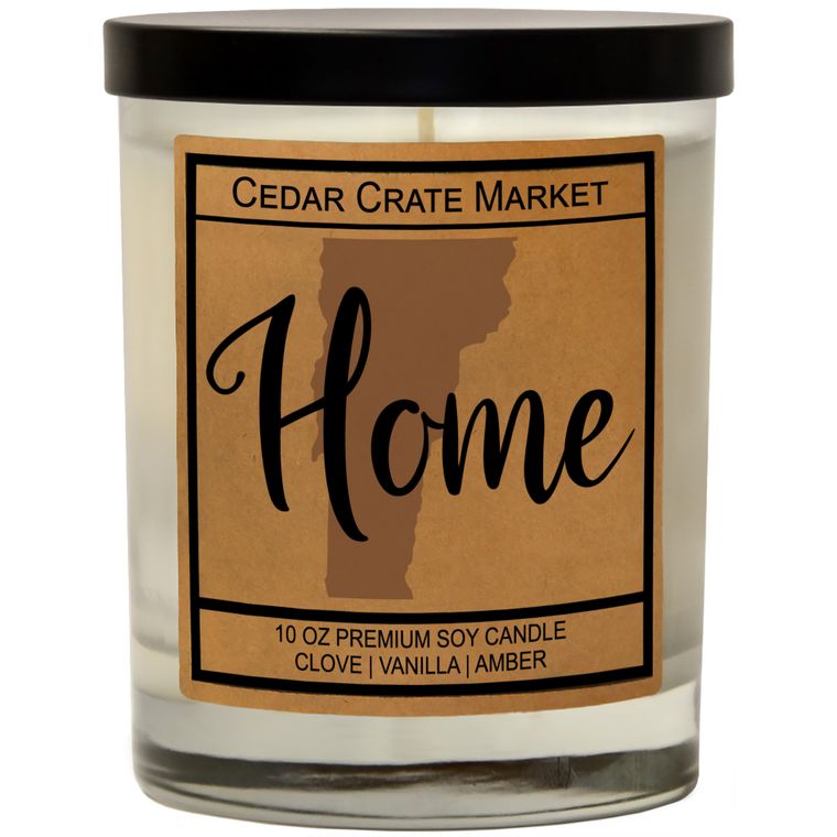 State Pride Home Kraft Candles, 100% Soy Wax