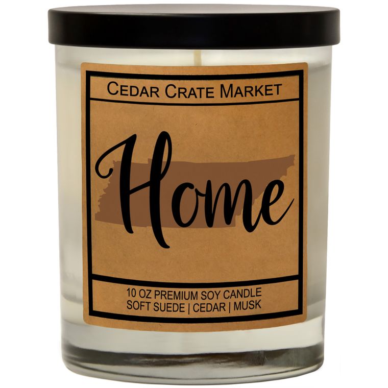 State Pride Home Kraft Candles, 100% Soy Wax