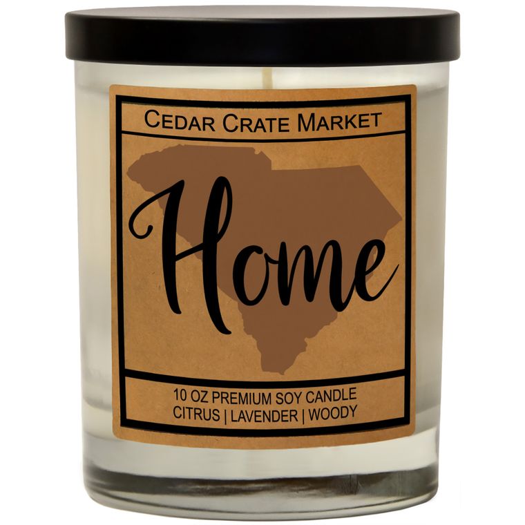 State Pride Home Kraft Candles, 100% Soy Wax