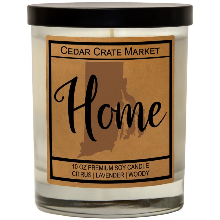 State Pride Home Kraft Candles, 100% Soy Wax