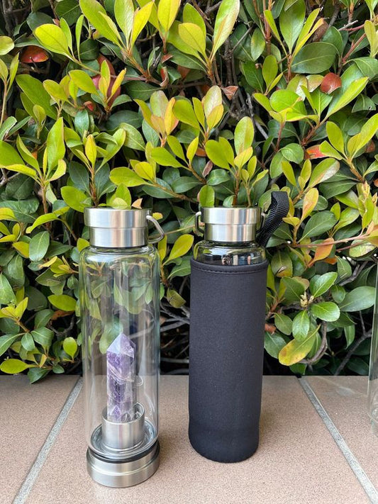 USA Crystal Water bottle Infuser for Healing. Made in USA, Ready to ship, Free Shipping, Gemstone Water Bottle, Crystal Water Bottle
