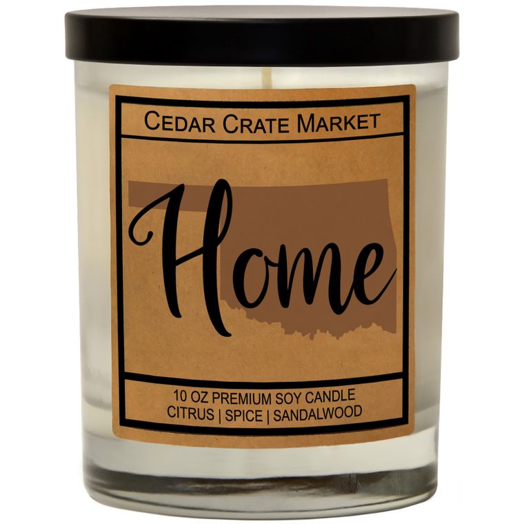 State Pride Home Kraft Candles, 100% Soy Wax