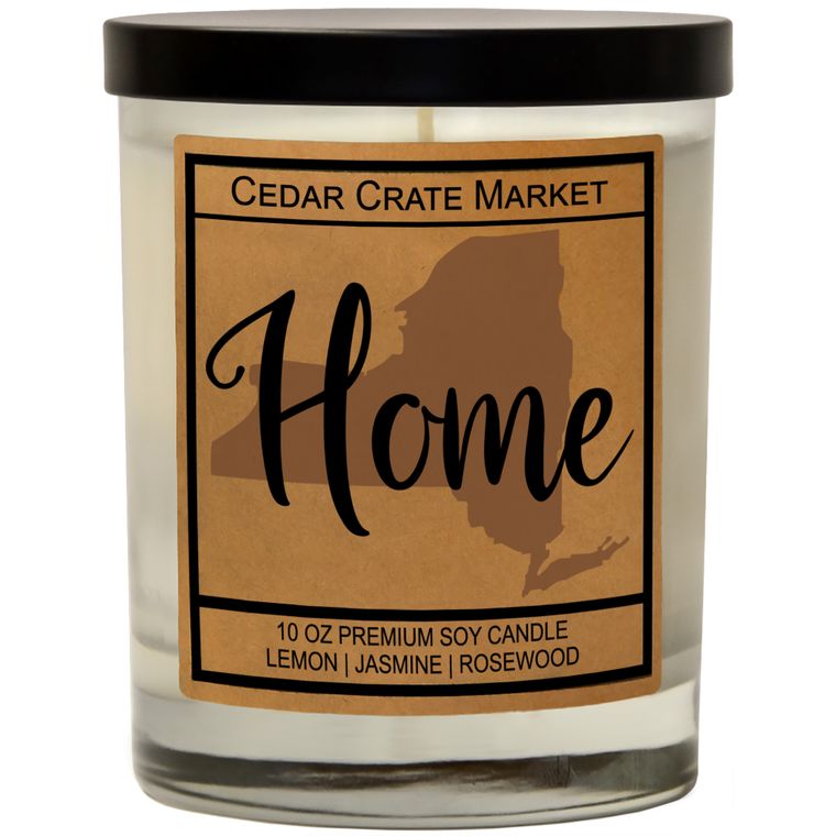 State Pride Home Kraft Candles, 100% Soy Wax