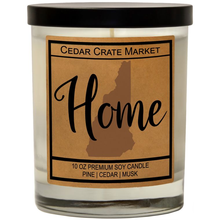 State Pride Home Kraft Candles, 100% Soy Wax