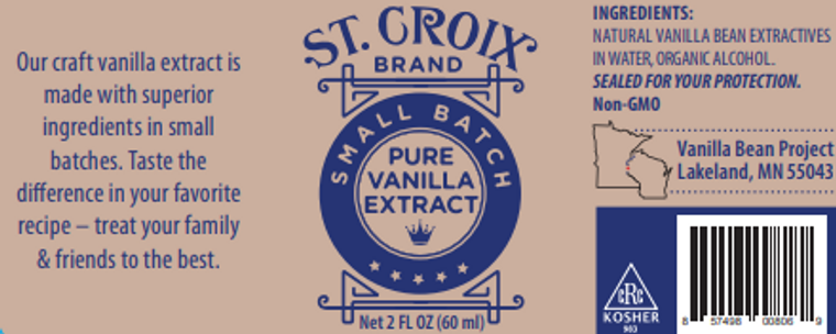 St. Croix Brand Pure Vanilla Extract