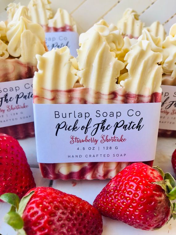 Pick Of The Patch Strawberry Goats Milk Handcrafted Artisan Soap