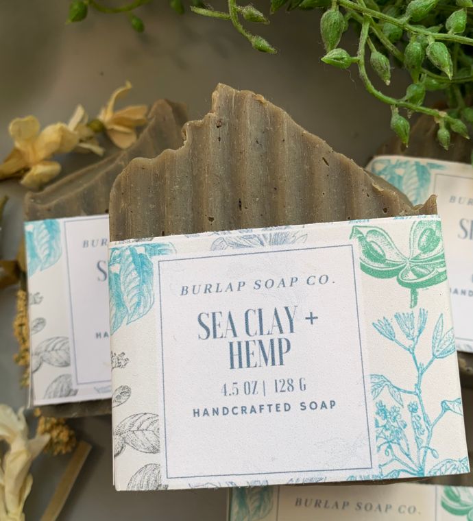 Sea Clay+ Hemp Handcrafted Artisan Soap