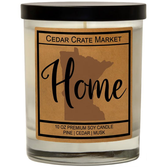 State Pride Home Kraft Candles, 100% Soy Wax