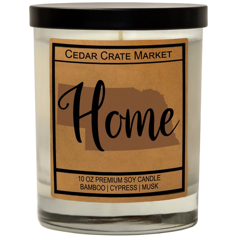 State Pride Home Kraft Candles, 100% Soy Wax