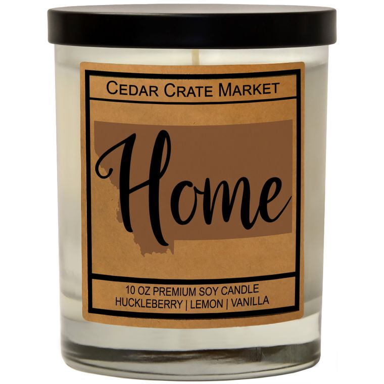 State Pride Home Kraft Candles, 100% Soy Wax