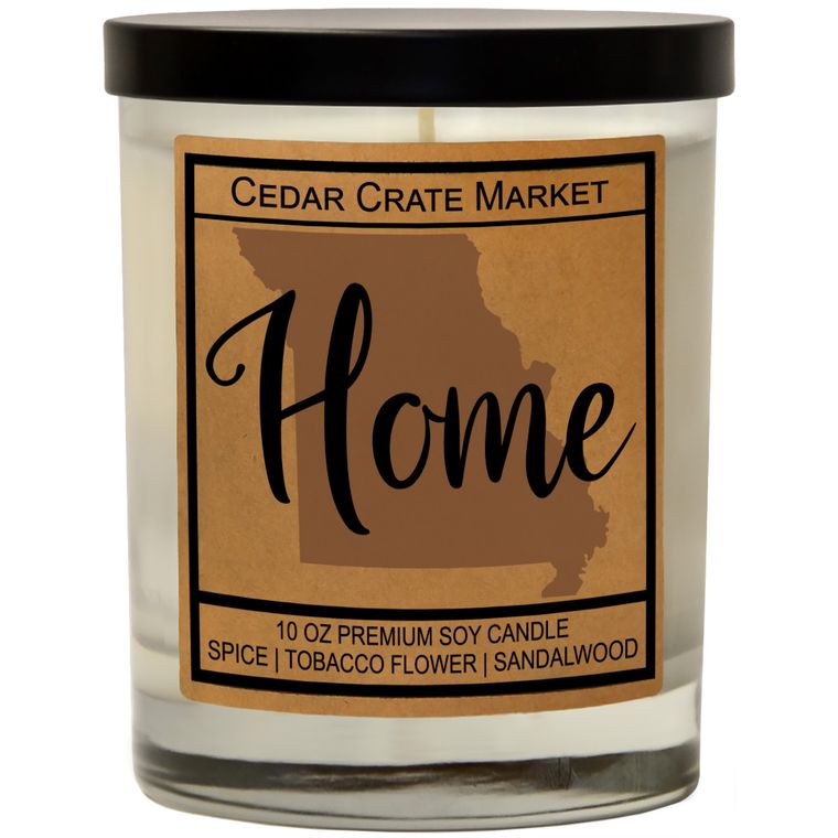 State Pride Home Kraft Candles, 100% Soy Wax