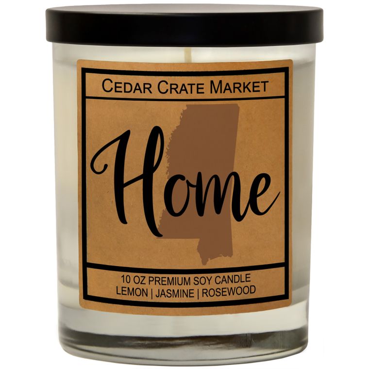 State Pride Home Kraft Candles, 100% Soy Wax