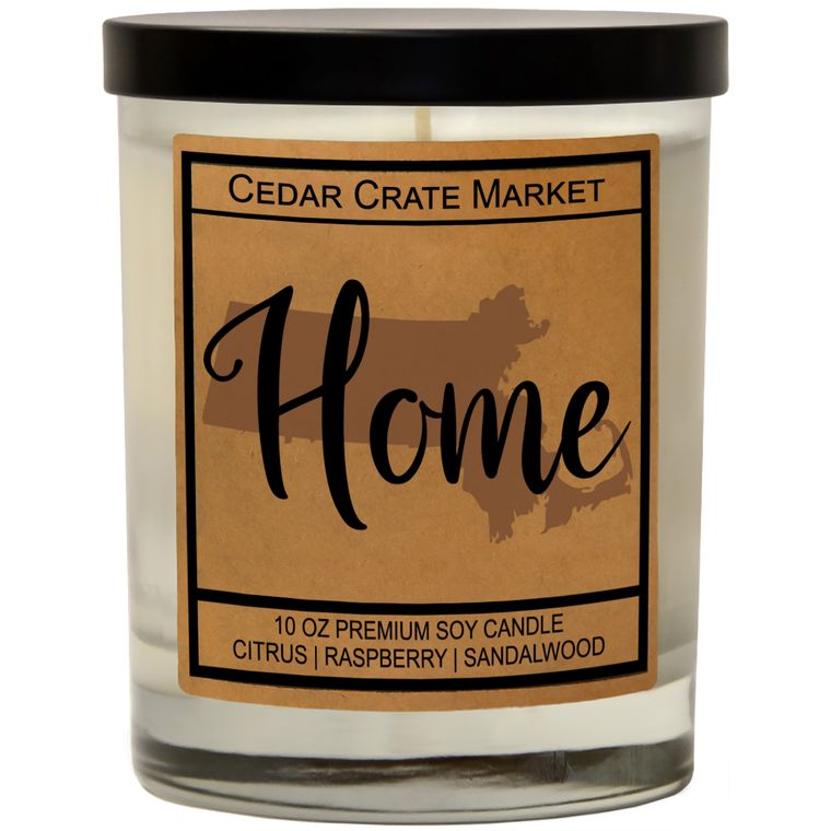 State Pride Home Kraft Candles, 100% Soy Wax