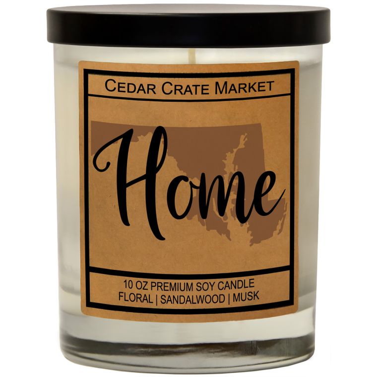 State Pride Home Kraft Candles, 100% Soy Wax