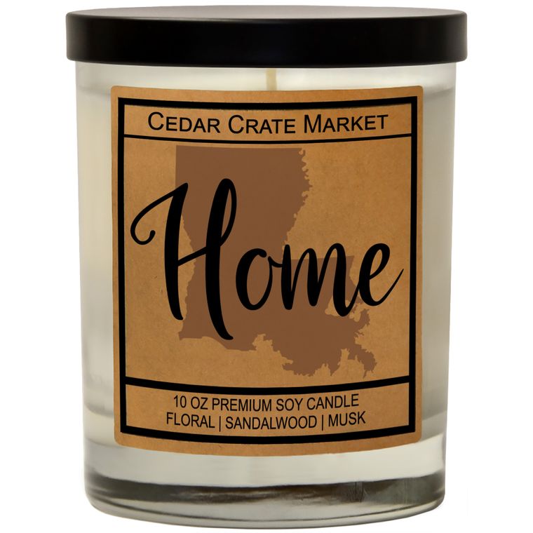 State Pride Home Kraft Candles, 100% Soy Wax