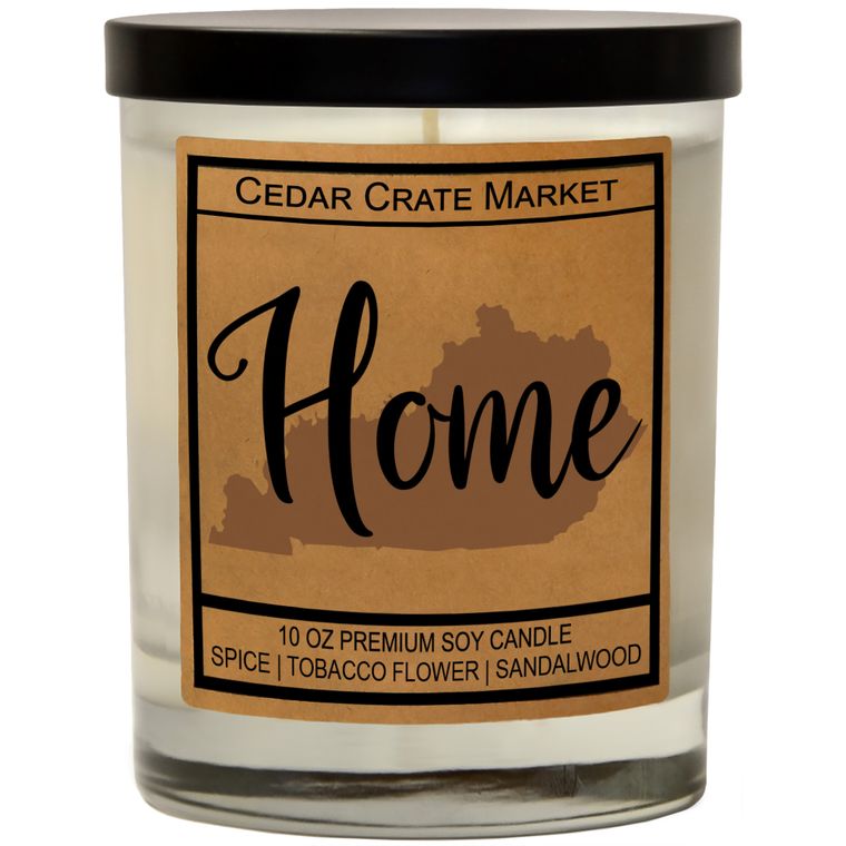 State Pride Home Kraft Candles, 100% Soy Wax