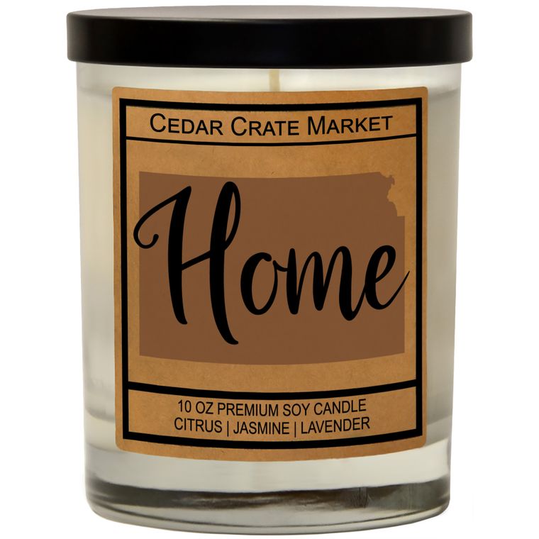 State Pride Home Kraft Candles, 100% Soy Wax