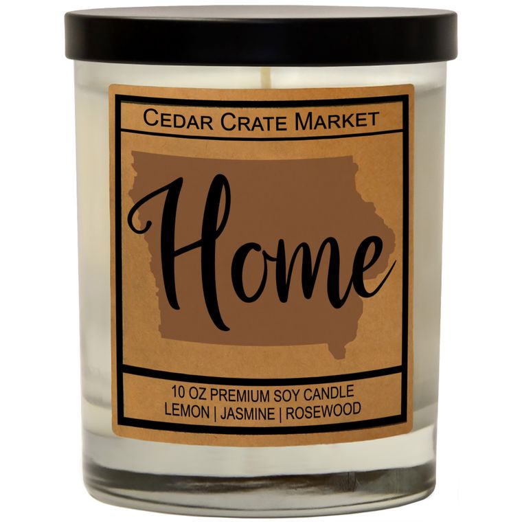 State Pride Home Kraft Candles, 100% Soy Wax