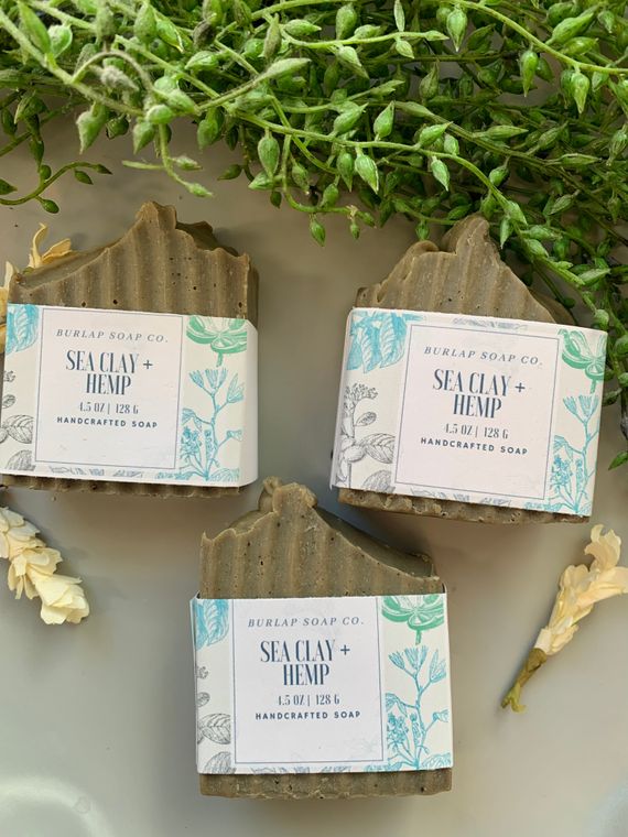 Sea Clay+ Hemp Handcrafted Artisan Soap