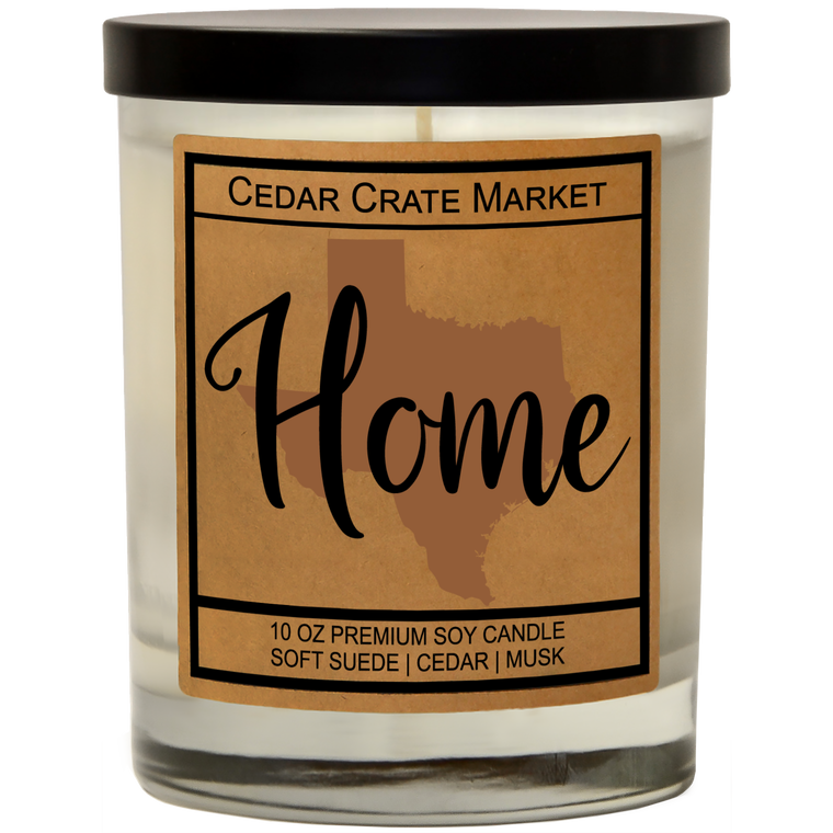 State Pride Home Kraft Candles, 100% Soy Wax