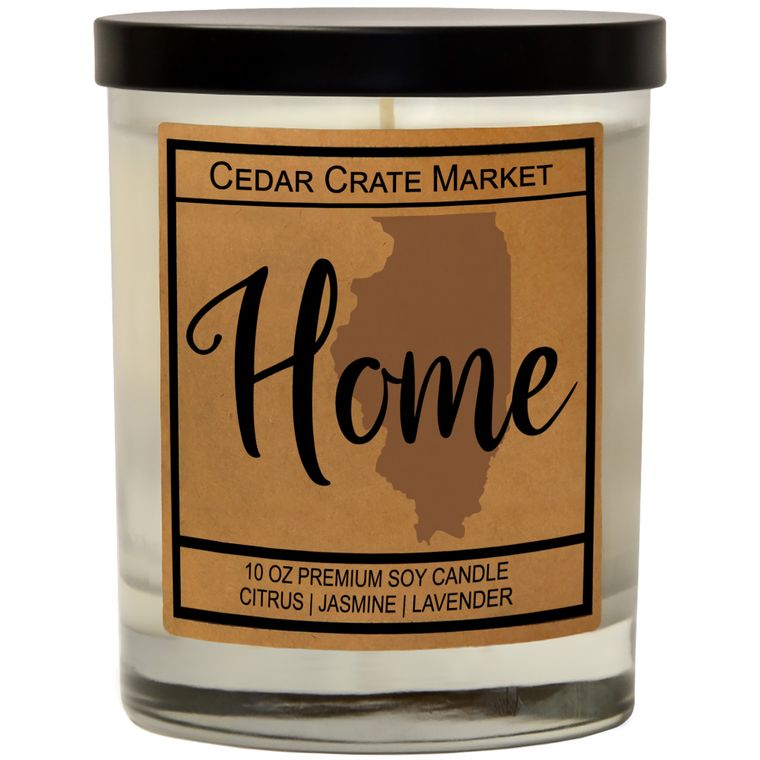 State Pride Home Kraft Candles, 100% Soy Wax