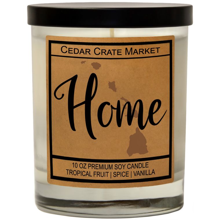 State Pride Home Kraft Candles, 100% Soy Wax