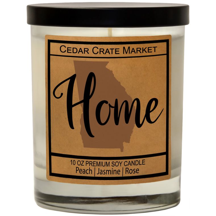 State Pride Home Kraft Candles, 100% Soy Wax