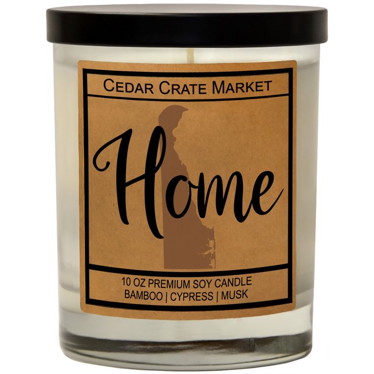 State Pride Home Kraft Candles, 100% Soy Wax