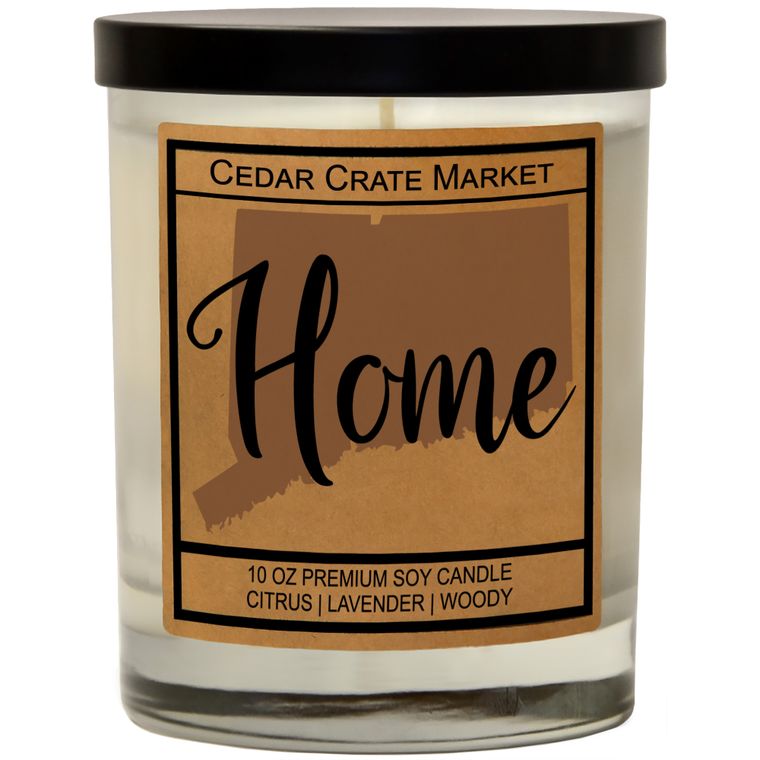 State Pride Home Kraft Candles, 100% Soy Wax