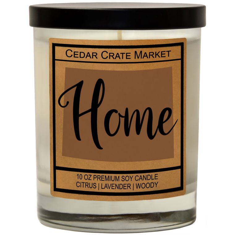 State Pride Home Kraft Candles, 100% Soy Wax