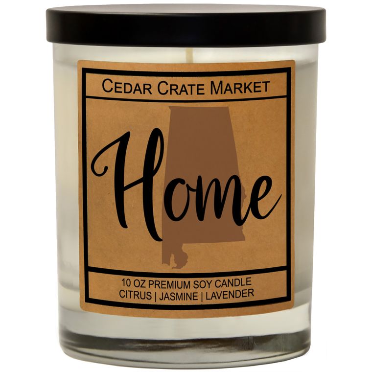 State Pride Home Kraft Candles, 100% Soy Wax