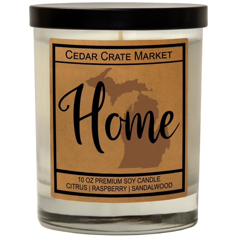 State Pride Home Kraft Candles, 100% Soy Wax