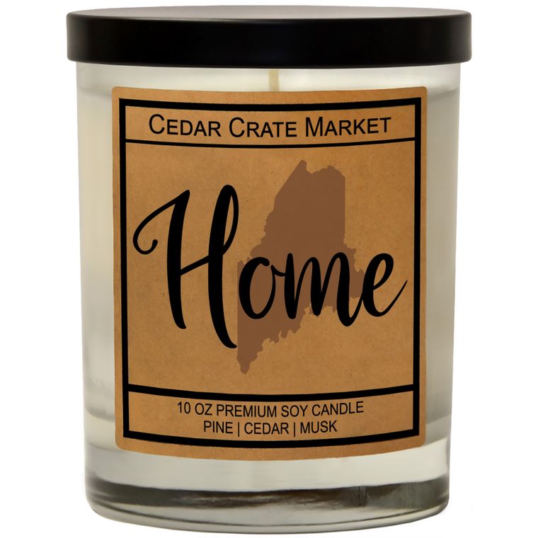 State Pride Home Kraft Candles, 100% Soy Wax