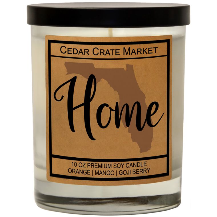 State Pride Home Kraft Candles, 100% Soy Wax